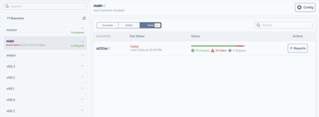 Test Results on Appcircle CI/CD