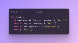 if and switch Expressions