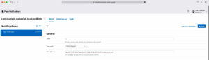 push notification console